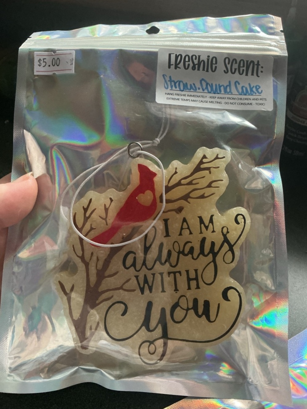 I Am Always With You Car Freshie— Strawberry Pound Cake